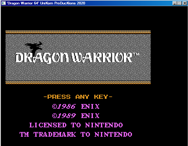 Dragon Warrior 64 Title Screenshot.png